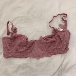 Pink unlined bra 32dd
